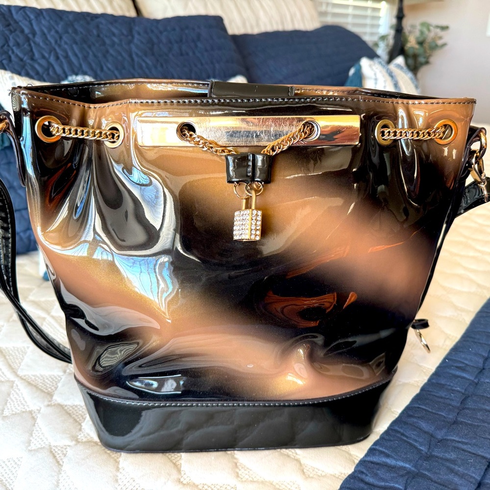 Amy and Zoey Patent Handbag